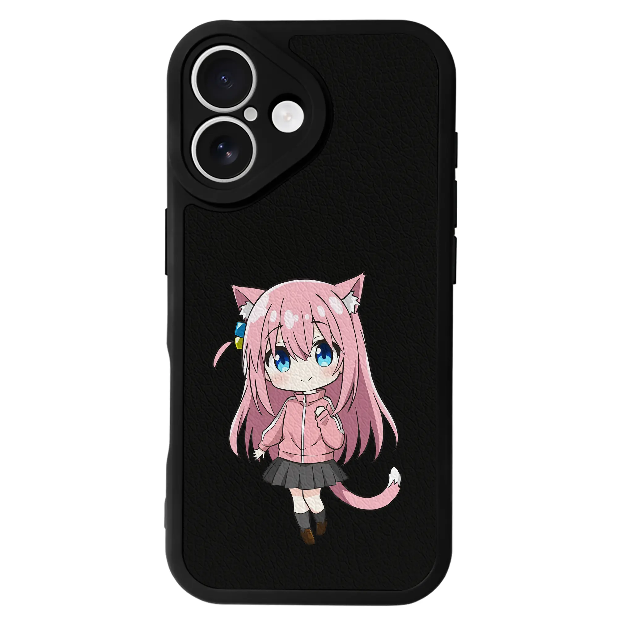 ぼっちざろっく！ グッズ,後藤ひとり - IPhone 16シリーズ対応 ・ シリコンスマホケース ・ レザー調 ・ 高精度フィット ・ 耐衝撃 ・ ワイヤレス充電対応 ・ 精密カット